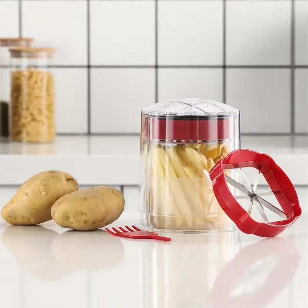 Efficient French Fry Potato Cutter Manual Fruit Cutter Household Vegetable Grid Slicer  Salad