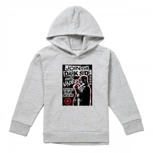 Star Wars Childrens/Kids Join The Dark Side Poster Heather Hoodie