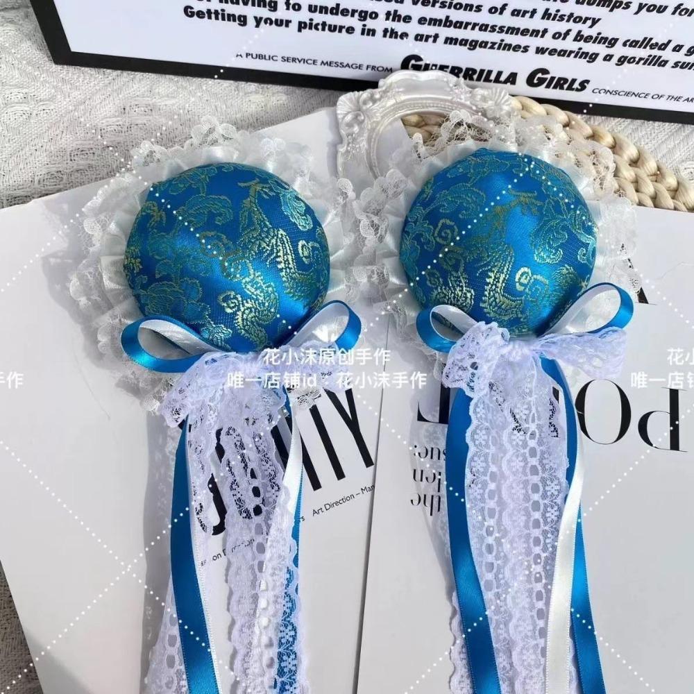 Women's Harajuku Steampunk Headwear Edge Clip Accessories Girls Chinese Style Bun Headpiece Tassel Lolita Y2K Gothic Hairpins