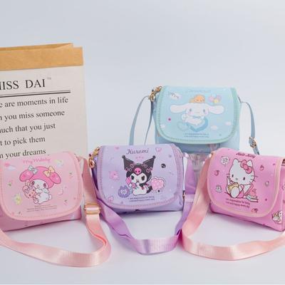 New Fashion Casual Versatile Change Bag Children's Men's and Women's Sanrio Flip Zipper Crossbody Shoulder Bag