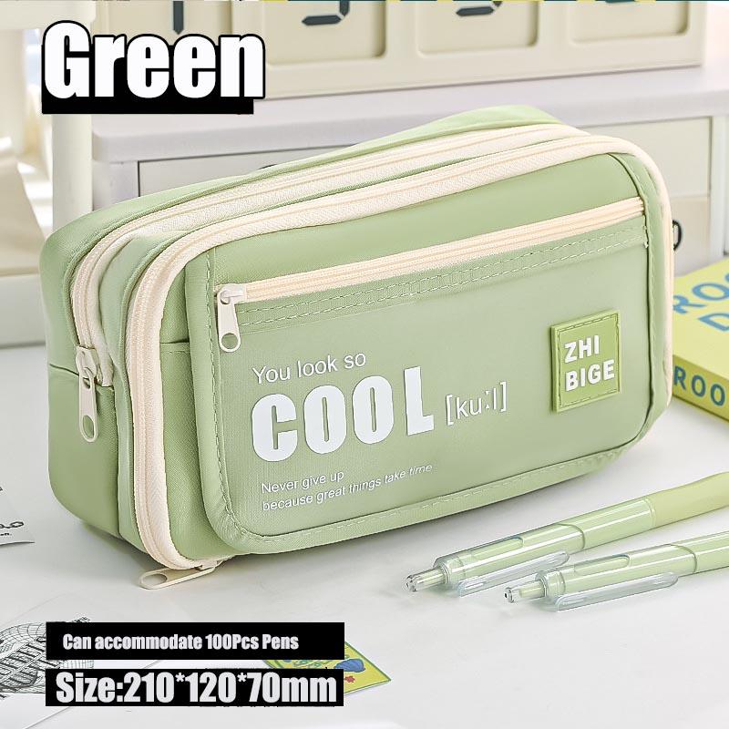 Large Capacity Nine-layer Flip Panda Pen Bag, Student Pencil Case Stationery Case