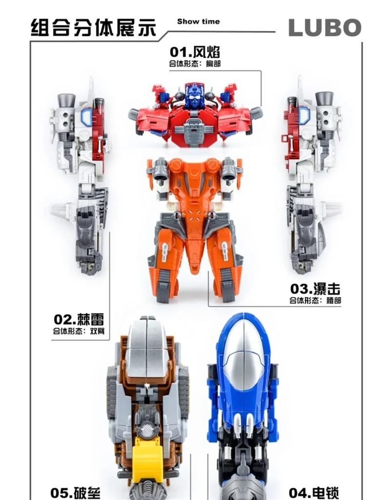 IN STOCK Transformation Toys Computron 5IN1 Combination W8617 Warbotron Scatters Action Figure Deformation Robot Anime Model