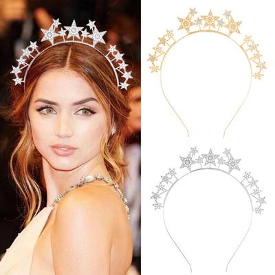 Kristallstern Heiligenschein Stirnband Mode Braut Kopfschmuck Neues Strass Stern Stirnband