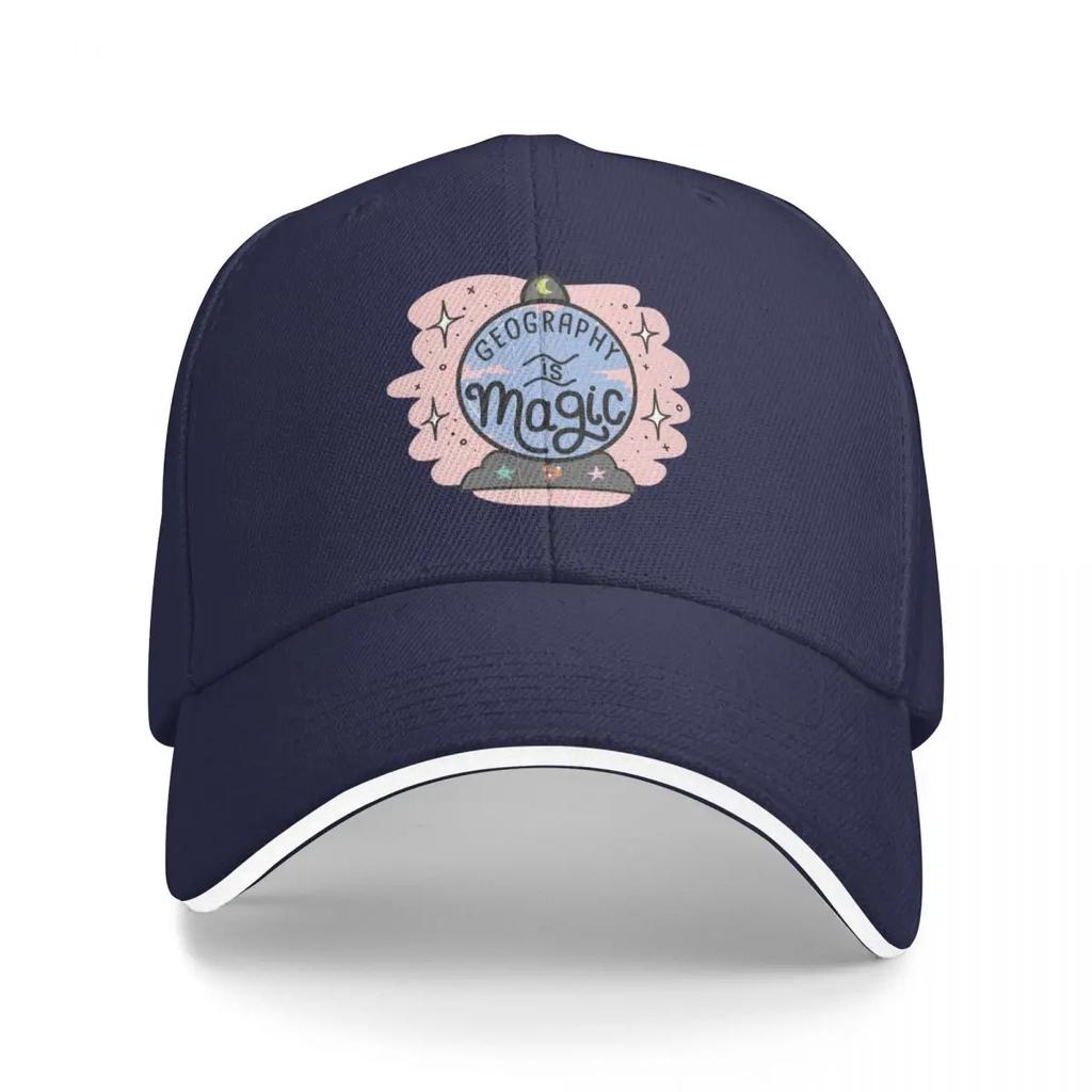 Geography Is Magic Baseball Cap Sun Hat Beach Golf Hard Hat Woman Mens