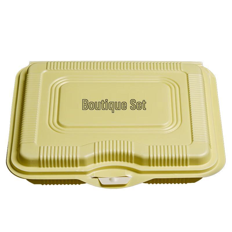 

Portable Disposable 4-Compartment Lunch Box Set