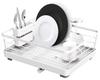 Asvel Silicone Dish Drainer, White, 30.4 x 38.8 x 14.6 cm, Poze Double-Coated Wide Dish Drainer