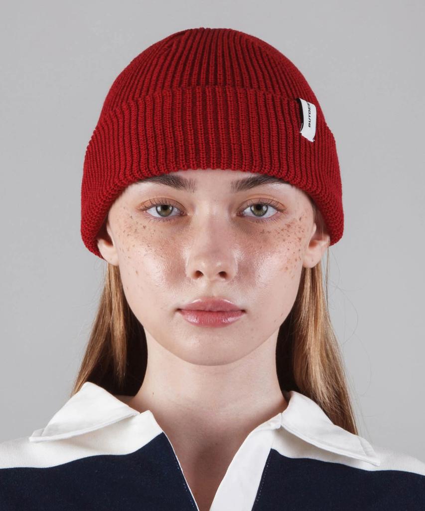 Diposwi 24 Symbol Basic Short Beanie - Burgundy