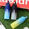 1PC 650ml Gradient Sport Water Bottle, BPA-Free Leakproof Portable Fitness Jug with Straw for Gym Outdoor Beach Travel