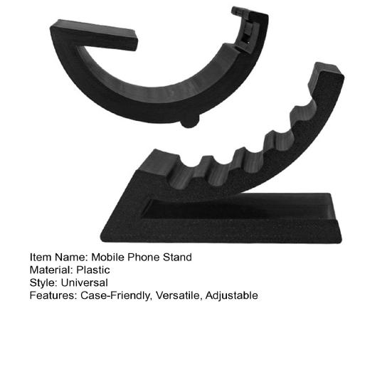 Mobile Phone Holder Plastic Portable Cell Phone Mount Adjustable Desktop Cradle Dock for All Phones