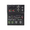 2 Channels Professional Portable Audio Interface Sound Card Console Mini USB MIXER for Guitar Recording Studio Singing TEYUN Q12