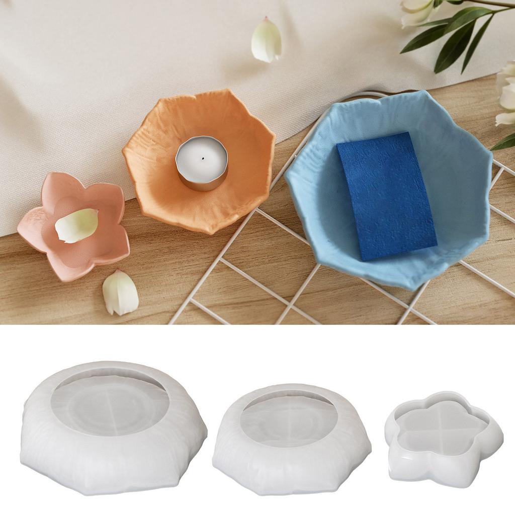 Sturdy Round Tray Silicone Moulds For Unique Display Plates Silicone Round Tray Mould For DIY Fruit And Tea Plates