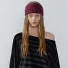 ALPACA TIED STRAP HEADBAND, PLUM
