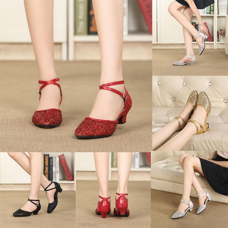 Dance Shoes Women Girls Low Heels Ballroom Dance Shoes Modern Tango Ballroom Dance Shoes