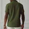 Men Short Sleeve Polo Shirt Knit Casual Athletic Fit Lightweight Soft Fabric Classic Collar Design