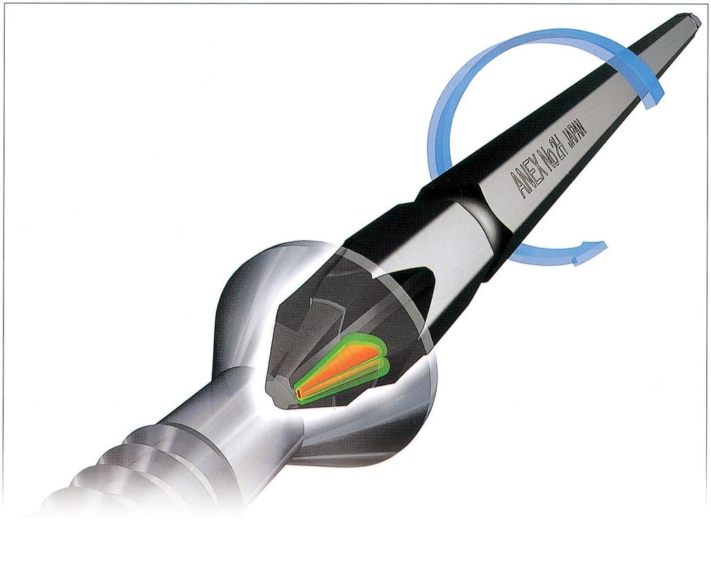 ANEX Stepped Plated Shank x Pack of 10 AH-16M Bit, Finish, 4.5mm Diameter, +2 100,