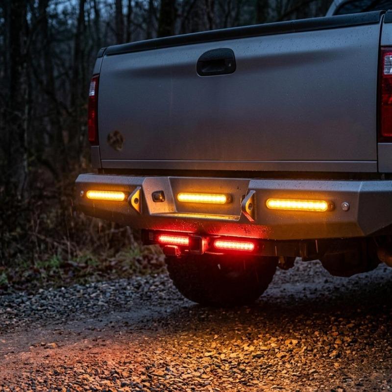 15LED High Brightness Warning Lights Universal Tail Rear Lamp Turn Stop Brake Light for Trailer Lorry Pickup Truck Accessories