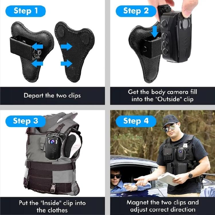 Lichtgewicht Magnetische Zuignap Clip Magnetische Body Camera Mount voor Handhaving Buitenactiviteit Veilige Bevestiging