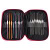 22pcs Crochet Hooks Ergonomic Design Knitting Needles Colored Alumina Hook with Accessory ToolsRose