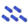 5pcs Mini Keychain Tablets Case Water Proof Aluminum Alloy Portable Outdoor Tablets Container 22x52mm Blue