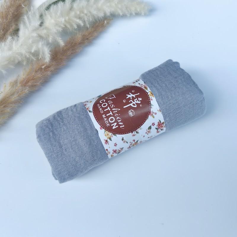 Monochrome Cotton And Linen Scarf, Beard Headscarf, Crumpled Scarf, Shawl, One Piece Will Be Sent On Behalf Of Wj01.