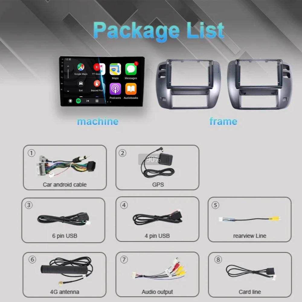 Android 14 Car Radio For For Nissan Patrol 1997-2005 CarPlay Stereo GPS Navigation Multimedia Video Player Autoradio Audio 4G