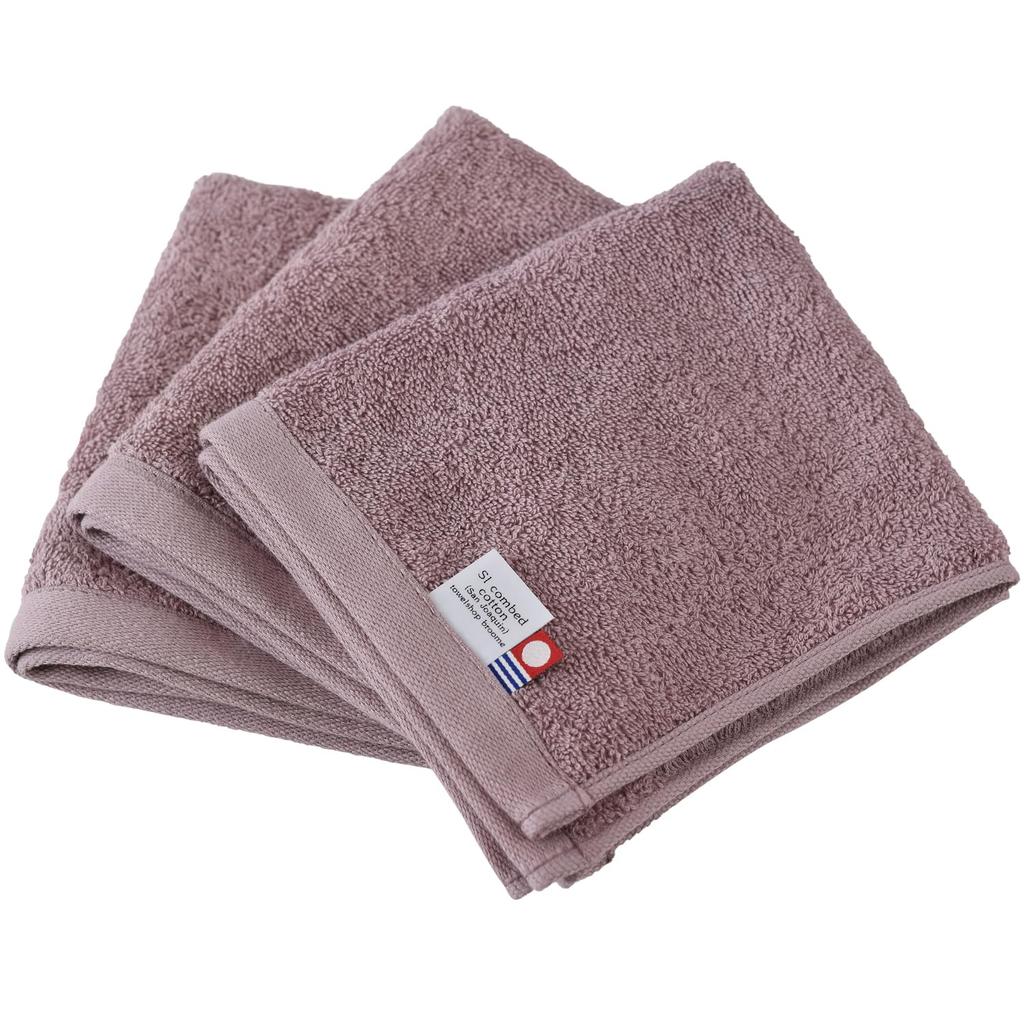 Bloom Imabari Certified Hand Leon Towel 31 X San Joaquin Made In Cotton Towels, 3-Piece Set, Handkerchief, Thick, Large, 35cm, Hotel-Grade, Cotton,