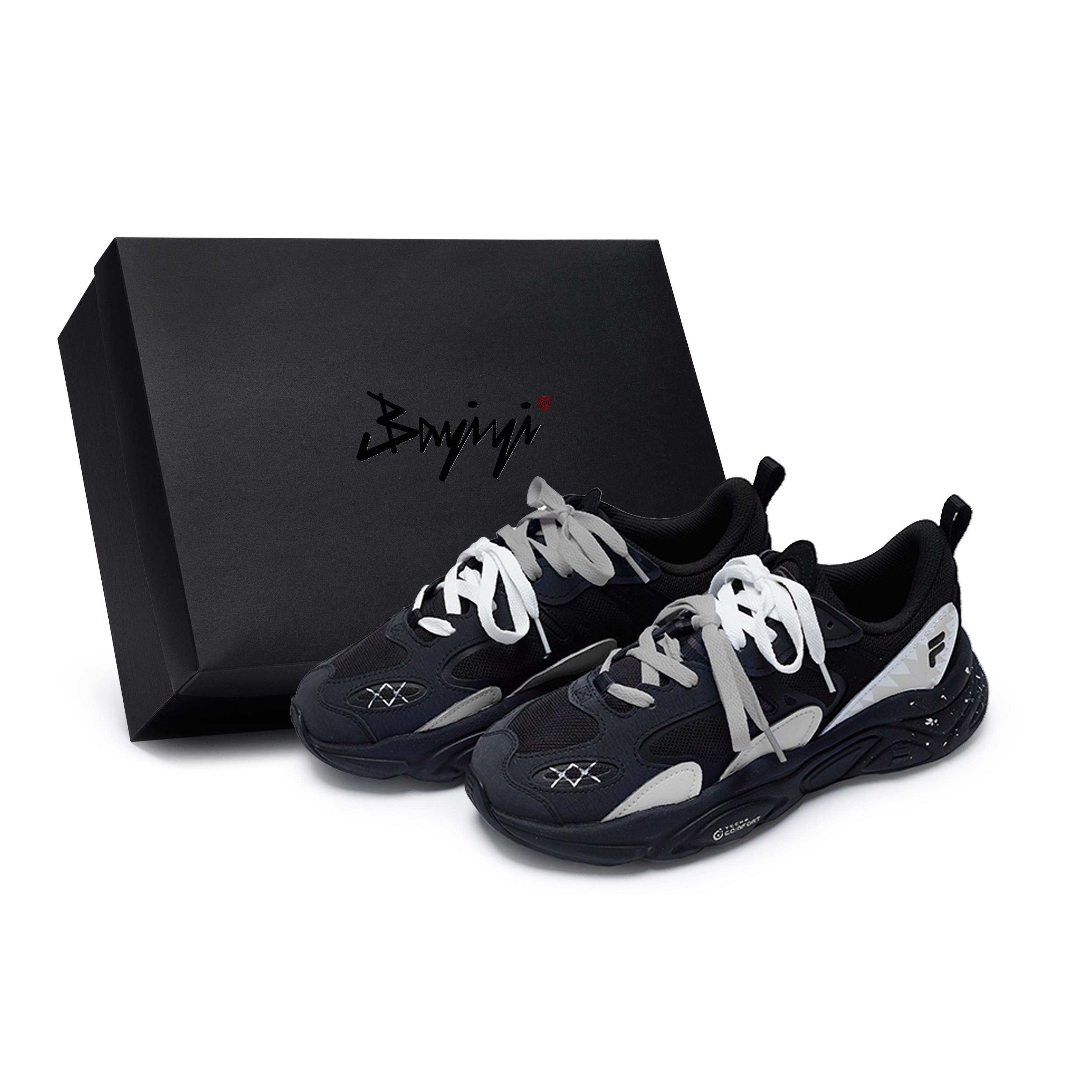 FILA Mars 2 Low top Casual Shoes Men s Black Gray White F12M141116FBK(Team80-SBOX) 44.5