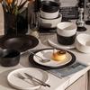 Kangmo 18-Piece Frosted Matte Ceramic Dinnerware Set