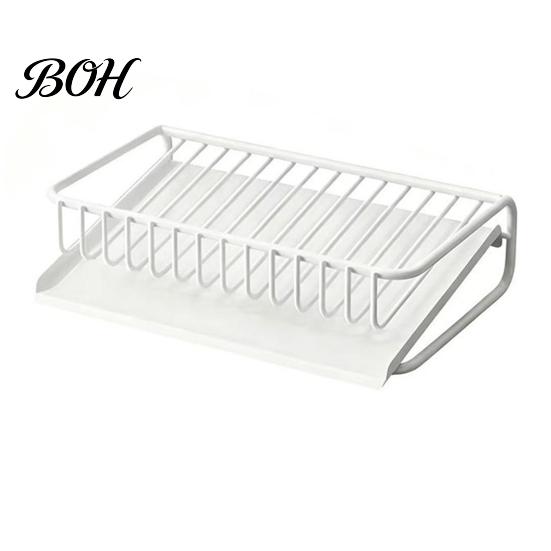 Bathroom Countertop Accessories Self Draining Soap Dish, Removable Tray Design Storage Holder for Container, Durable Kitchen Sink Waterproof Container