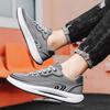 Thin Summer Mesh Men's Shoes Breathable Hollow Men's Board Shoes Trendy Soft Sole Student Running Shoes Outdoor Sports Shoes