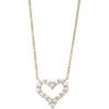 Tiffany & CO. 1990-2000's 18kt yellow gold Sentimental Heart diamond necklace NC176058