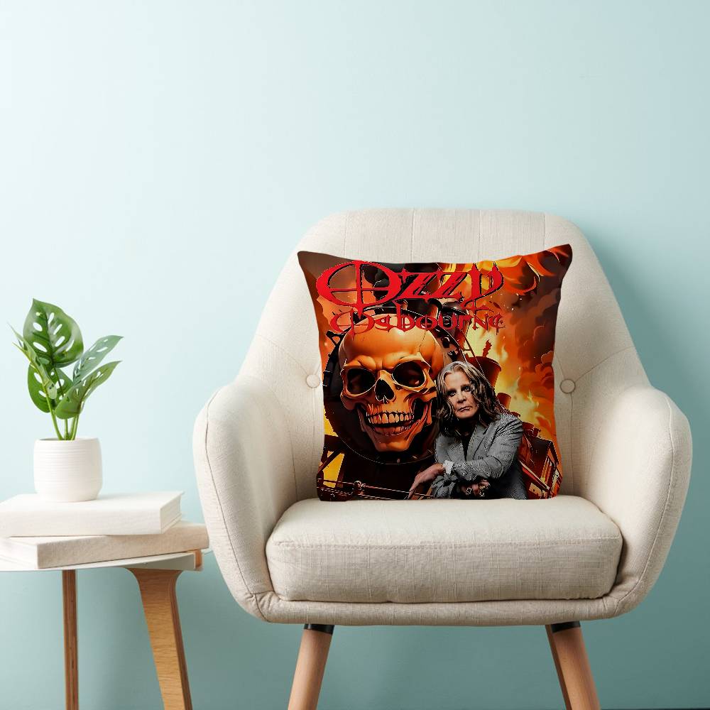 Heavy Metal Band Rock Ozzy Osbourne Band Pillow Gift Home Office Decoration Pillow Bedroom Sofa Car Cushion Coverpillow Case