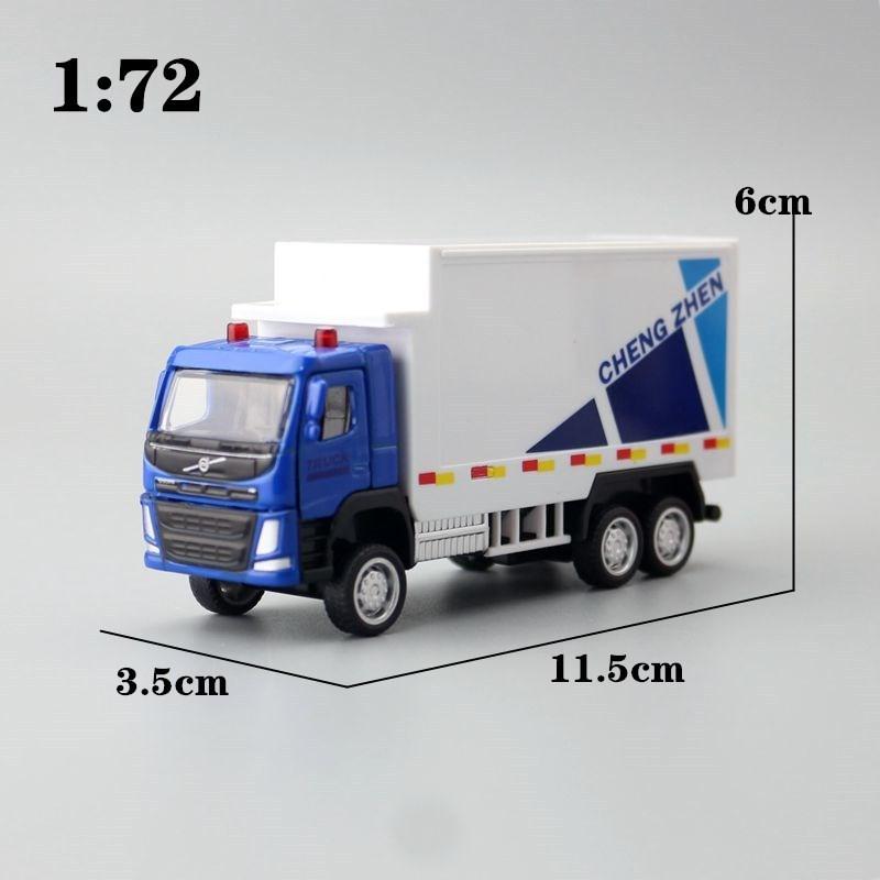 Simulation Container Alloy Transport Vehicle Model Toy With Double Doors
