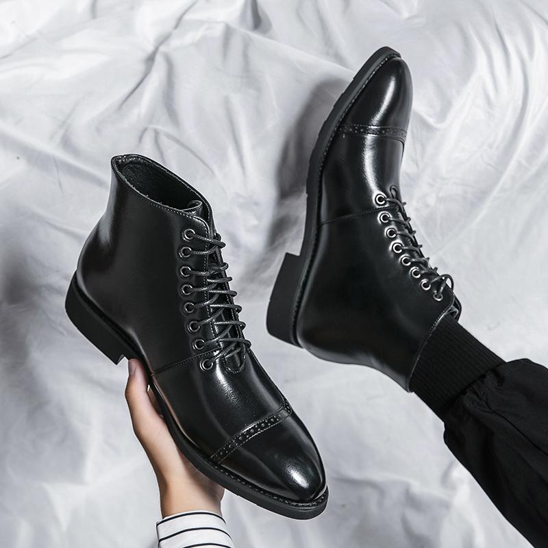 Модные новые высококачественные мужские мотоциклетные ботинки — фото 4