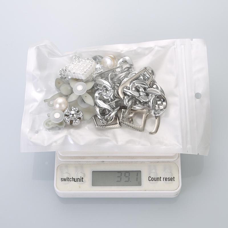 Bear Rhinestone Chain Silver Crocs Accessories DIY Shoe Buckle Flower