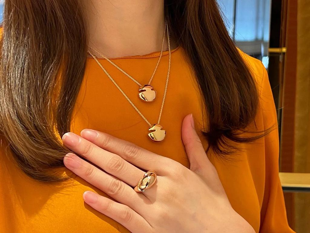 2024 New Hot Brand Vintage Necklace For Women Luxury Jewelry Ellipse Designer Pendant Pure 925 Silver Lady Party Chain Necklaces