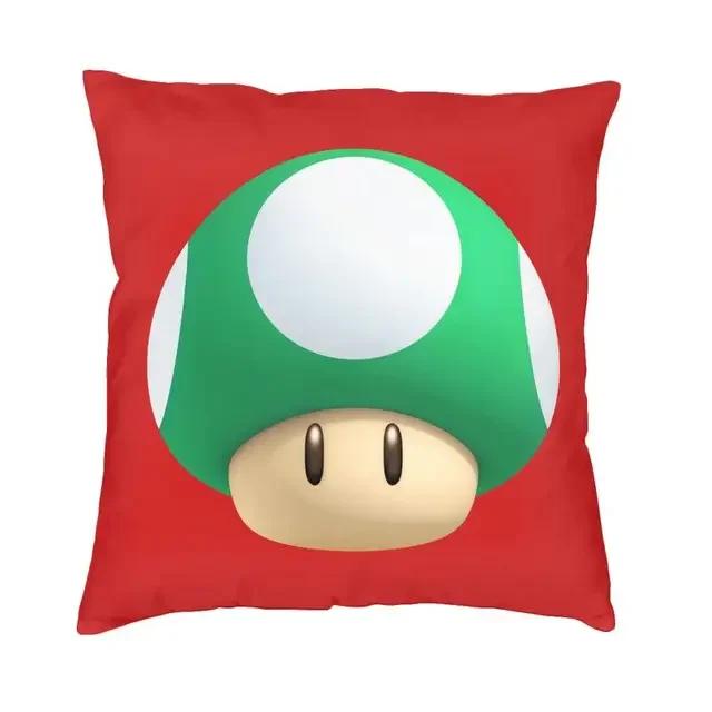 Mario Soundate Double-sided Printed Cushion, Living Room Cartoon Printed Cushion Cover