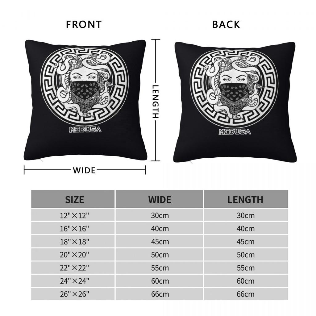 Medusa Nacient Greek Mythology Square Pillowcase Cushion Cover Pillow Case Throw Pillow Cover For Home Sofa Living Room