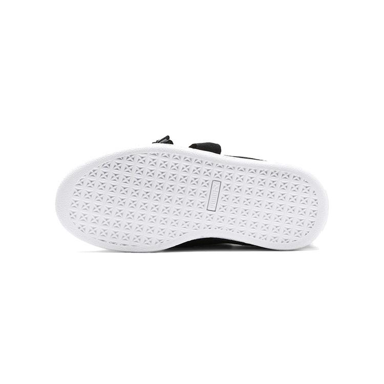 Puma Basket Heart Patent Little 'Black White' Kids' 363352-01