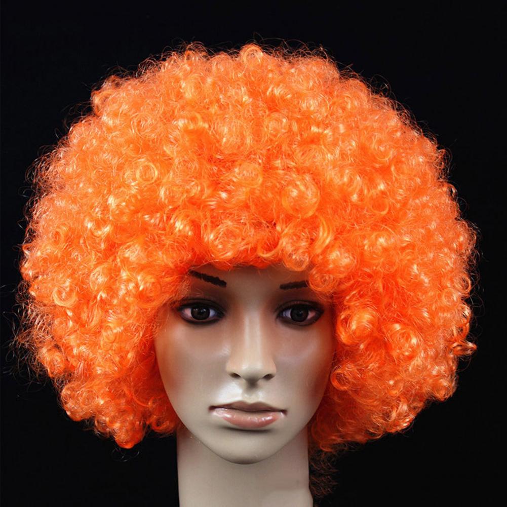 Wavy Clown Wig Cosplay Hair Halloween Christmas Clown Fancy Performance Ombre Wig Colorful Adult Kids Dress Hair Props Party Wig
