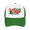 Portugal Football Match Mesh Baseball Cap Adult Trucker Worker Cap Hat Adjustable Summer Trucker Caps