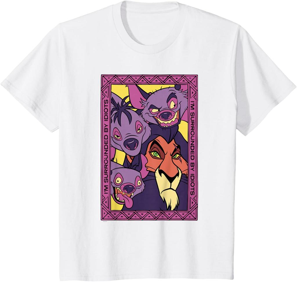 Disney T-shirt Il Re Leone 30° Anniversario Scar e Iene Idioti