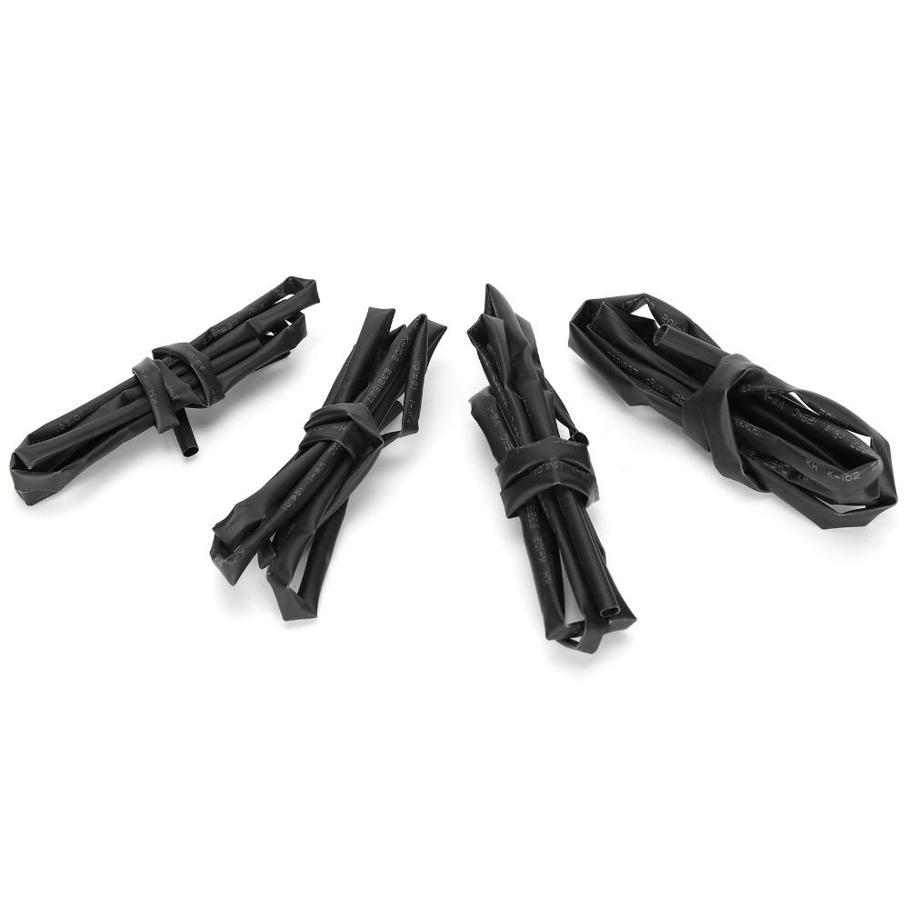 4 PCS 3/ 4/ 5/ 6mm Combination Heat Shrink Tubing Kit 1 Meter Electrical Wire Wrap  Cable Bundling