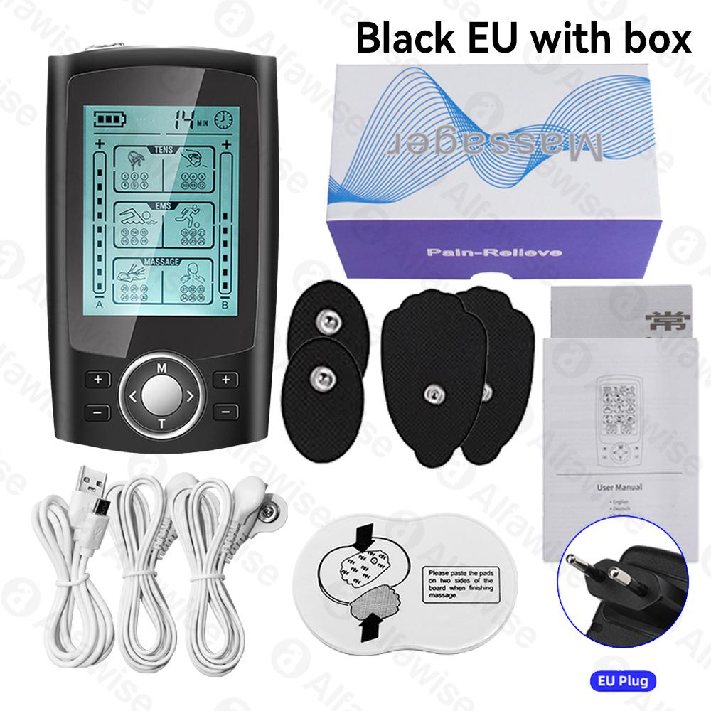 Tens Muscle Stimulator 36Mode Electric EMS Three Channel Acupuncture Body Care Massage Digital Therapy Machine Electrostimulator