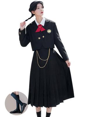 Uniform Mori Girl One Piece Lolita Cosplay High School Girl Crossdressing Lolita Clothes Large Size One Piece JK Uniform Set School Uniform Blouse