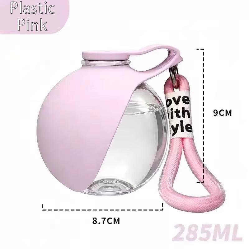 2-in-1 Dog Water Bottle Stainless Steel Pets Drinking Bottle with Foldable Bowls Leakproof Water Dispenser for Travel Walking