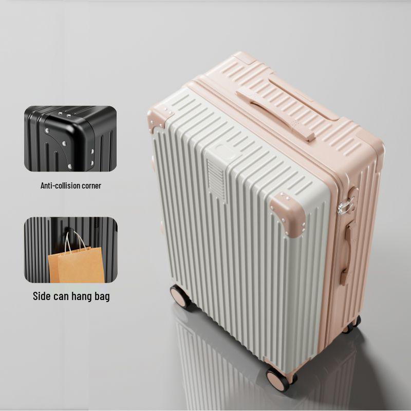 20" Vintage Durable Trolley Suitcase - Large Capacity Travel Case for Students