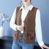 Retro Fashion Knit Cardigan Vest – Spring/Autumn 2025 Collection