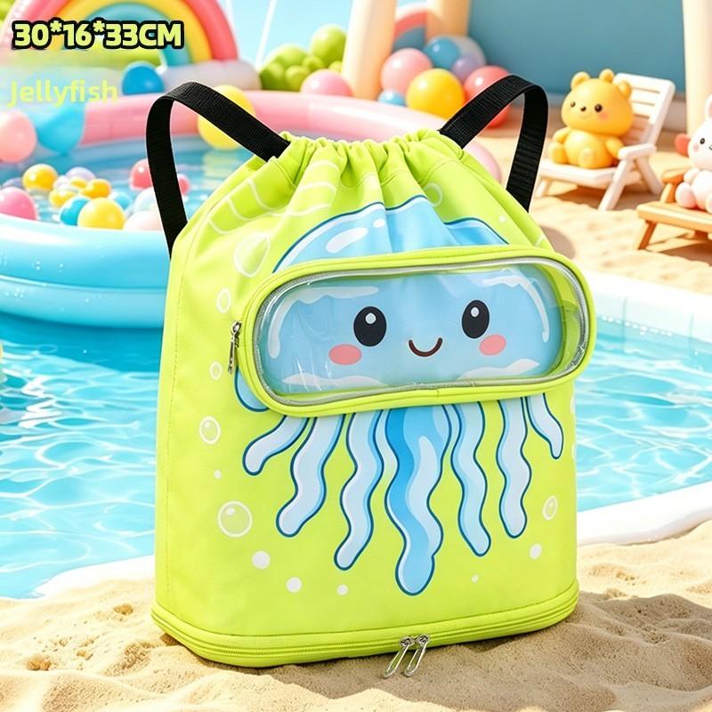 Childrens Cartoon Waterproof Swimming Bag With Dry Wet Separation And Shoe Compartment For Beach And Travel