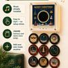 Christmas Nfc Music Box Refrigerator Magnet Vinyl Record Player Ambient Night Light 9 Replaceable Discs Fridge Decor
